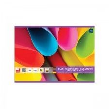 Blok techniczny kolorowy A4 20 kartek 180g barwiony