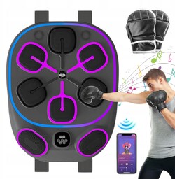 Trener Bokserski Tablica Muzyczna Maszyna Bluetooth 8 Celów