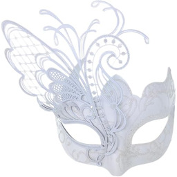 Ubauta Różnorodne metalowe weneckie maski damskie z motylkami