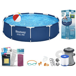 Basen Bestway 305x76 Ogrodowy Stelażowy 56679 11w1