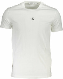 BIAŁY T-SHIRT MĘSKI Z KRÓTKIM RĘKAWEM CALVIN KLEIN