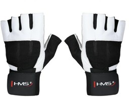 RĘKAWICE NA SIŁOWNIĘ RST04 WHITE-BLACK HMS