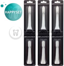 MEGASONEX 3x MB1 SOFT zestaw końcówek do szczoteczki
