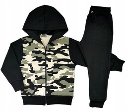 Komplet dresowy dla chłopca Moro wojskowe kieszenie