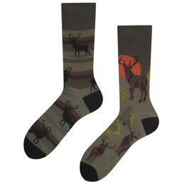 Todo Socks Proud Deer,, Jeleń, Las, Kolorowe Skarpetki