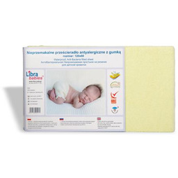 Libra-Babies Prześcieradło nieprzemakalne 120x60cm żółte