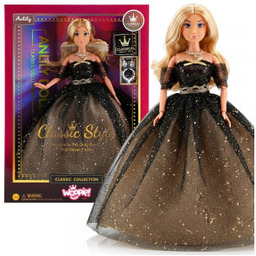 Lalka Lily 30cm Długie Blond Włosy Czarna Suknia