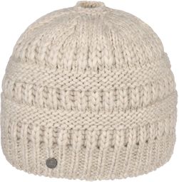Czapka Dzianinowa na Koński Ogon by Lierys, jasnobeżowy,