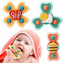 3X Fidget Spinner Zabawka Do Kąpieli Sensoryczna