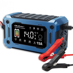 Qoltec Mikroprocesorowa ładowarka 12V 15A Prostownik z funkcją