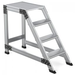 Drabina magazynowa schody aluminiowe HIGHER 4 stopnie 83PRO