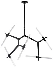 Candelabr lampa wisząca 10xG9 czarna MSE010100316