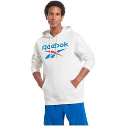 Reebok Męski sweter treningowy z dużym logo (długi)