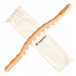 Drewniany kij z wypustkami do masażu inSPORTline Jarosa