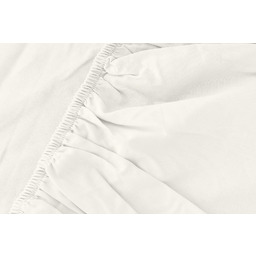 Detexpol Prześcieradło mikrosatynowe 180x200 kremowe jednobarwne z gumką