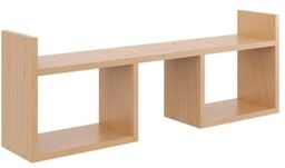 Półka wisząca, minimalistyczna, LINA, 90x18x32 cm, buk, mat