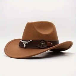 Kapelusz kowbojski męski jasno brązowy western texas retro