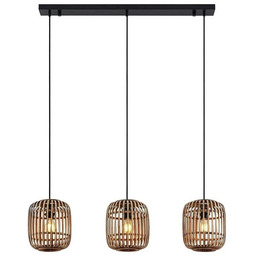 Lindby - Canyana 3 Lampa Wisząca Nature