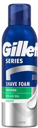 Gillette Series Łagodząca pianka do golenia z aloesem,