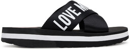 Klapki LOVE MOSCHINO JA28324G0MIX3000 Czarny