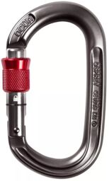 Karabinek wspinaczkowy OCÚN Osprey Screw anthracite/red