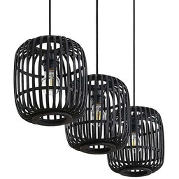 Lindby - Canyana 3 Lampa Wisząca Black