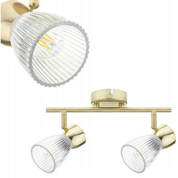 Milagro Lampa sufitowa do salonu Best złota szklane