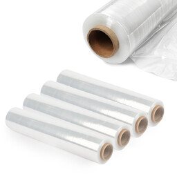 Folia stretch transparentna Chas, 4 szt 300m
