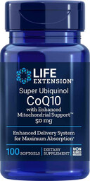 Super Ubichinol Koenzym Q10 ze wzmocnionym wsparciem