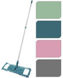 Ultra Clean Mop z drążkiem teleskopowym, zielony, zielony