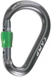 Karabinek wspinaczkowy CAMP Nimbus Lock grey/green