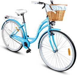 Rower miejski damski z koszykiem MalTrack 28 cali