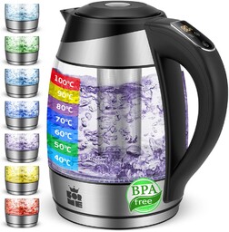 ForMe Szklany Czajnik Elektryczny 1,8L z Sitko