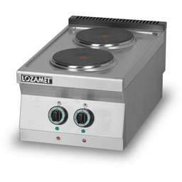 LOZAMET Kuchnia gastronomiczna elektryczna 2-płytowa nastawna, pola grzewcze