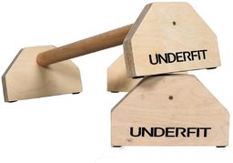 UNDERFIT Drewniane uchwyty do pompek paraletki 90 cm
