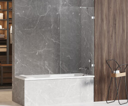 NEW TRENDY EXK-1951 Parawan wannowy AVEXA 80x150 szkło