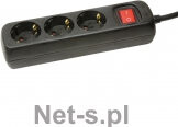 LogiLink 3 gniazda 1.4m biała wyłącznik