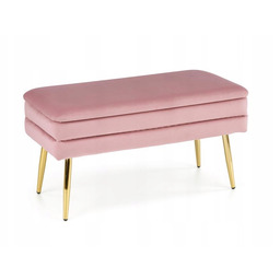 Ławka Ze Schowkiem Velva Skrzynia Tapicerowana Róż