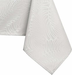 AmeliaHome Obrus plamoodporny wzór roślinny 150x300 cm Ecru