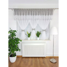 Firanka Gotowa Haft Kokardki Do Salonu Sypialni