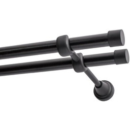 DECASTYL Karnisz Luna podwójny 240 cm Czarny Zyskaj