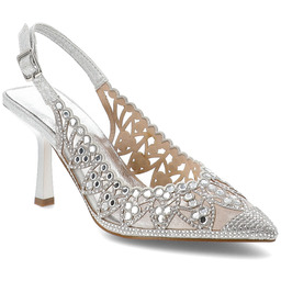 S.Barski Sandały damskie, cholewka ze skóry ekologicznej ażurowa