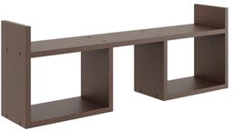 Półka wisząca, minimalistyczna, LINA, 90x18x32 cm, wenge, mat