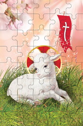 Puzzle Wielkanocne - Baranek Boży - 10 szt.