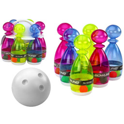 Zestaw Do Gry W Kręgle 6 Kręgli Przeźroczyste