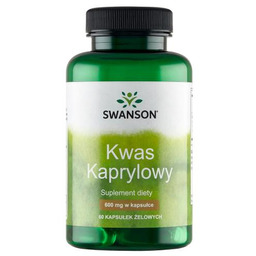 Swanson Caprylic Acid kwas kaprylowy 600 mg, 60
