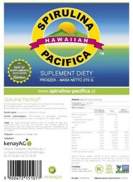 Kenay Spirulina Pacifica Suplement diety w proszku 270