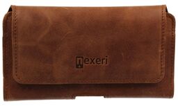 Nexeri 3D Crazy Kabura skórzana do paska Brązowa