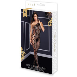 BACI OFF THE SHOULDER BODYSTOCKING BLACK, OS