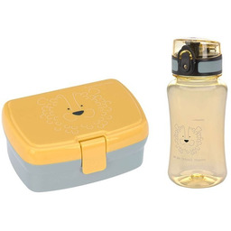 Zestaw na lunch Lassig Lunchbox+butelka tritanowa 460ml Lew